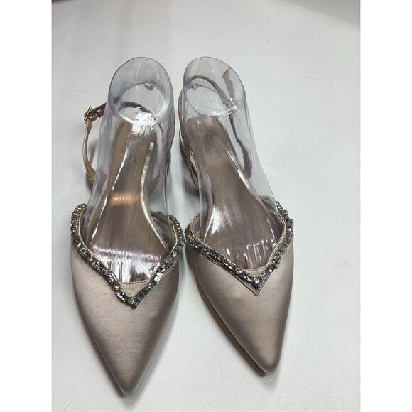 Jewel Badgley Mischka  camden pointed toe slingback flatsin rose gold - Picture 13 of 13